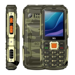 Мобильный телефон BQ 2430L Tank Connect камуфляж-золотой (2,4"/0,3МП/4000mAh)