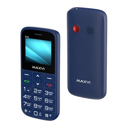 Мобильный телефон Maxvi B100 ds Blue (1,77"/600mAh)