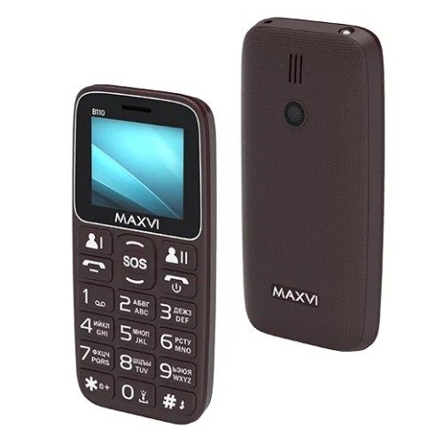 Мобильный телефон MAXVI B110 Brown (1,77"/0,3МП/1000 mAh)
