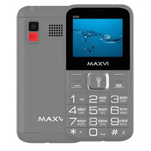 Мобильный телефон Maxvi B200 Grey (2sim/2"/0,3МП/1400mAh)