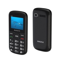 Мобильный телефон MAXVI B201 Black (2"/0,3МП/1800mAh)