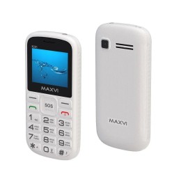 Мобильный телефон MAXVI B201ds White (2"/0,3МП/1800mAh)