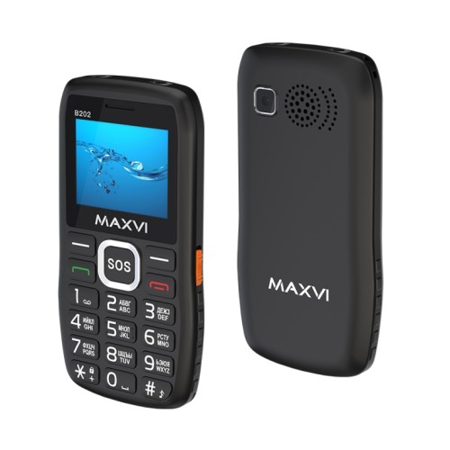 Мобильный телефон MAXVI B202 Black (2,0"/0,3МП/1400mAh)