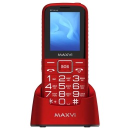 Мобильный телефон MAXVI B21 ds с док станцией Red (2.4"/1,3МП/2300mAh)