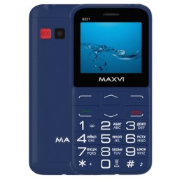 Мобильный телефон MAXVI B231 ds с док станцией Blue (2,31"/0,3МП/1400mAh)