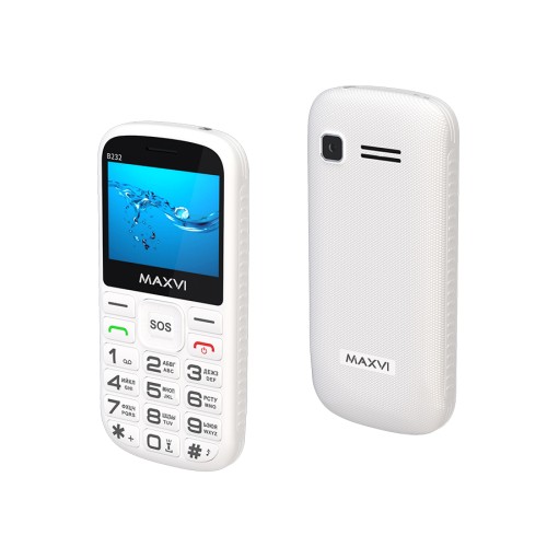 Мобильный телефон MAXVI B232 White (2,31"/0,3МП/1800mAh)