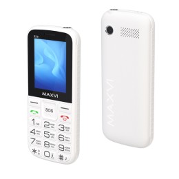 Мобильный телефон MAXVI B241 White (2,4"/1,3МП/2300mAh)