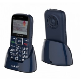 Мобильный телефон MAXVI B5 ds с док станцией Blue (2"/0,3МП/1500mAh)