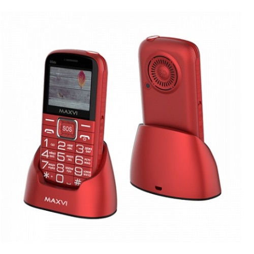 Мобильный телефон MAXVI B5 ds UP с док станцией Red (2"/1,3МП/1600mAh)