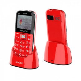 Мобильный телефон MAXVI B6 ds UP с док станцией Red (2,2"/0,3МП/1400mAh)