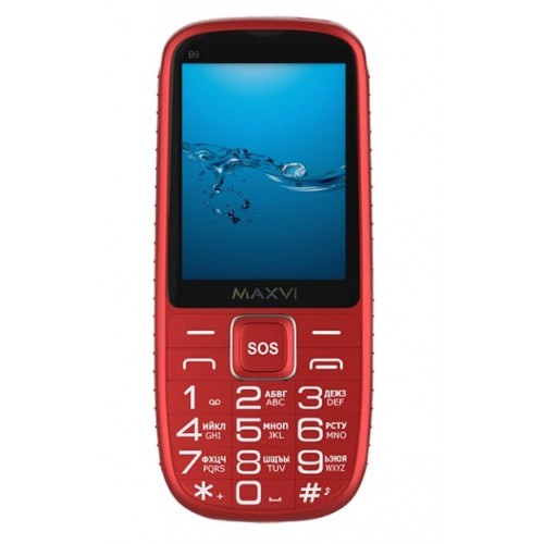 Мобильный телефон Maxvi B9 Red (2,8"/1,3МП/2000mAh)