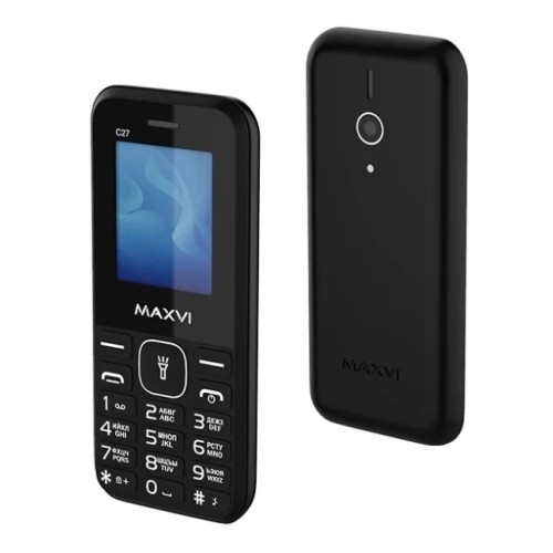 Мобильный телефон MAXVI C27 Black (1,77"/0,3МП/600mAh)