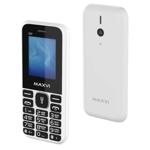 Мобильный телефон MAXVI C27 White (1,77"/0,3МП/600mAh)