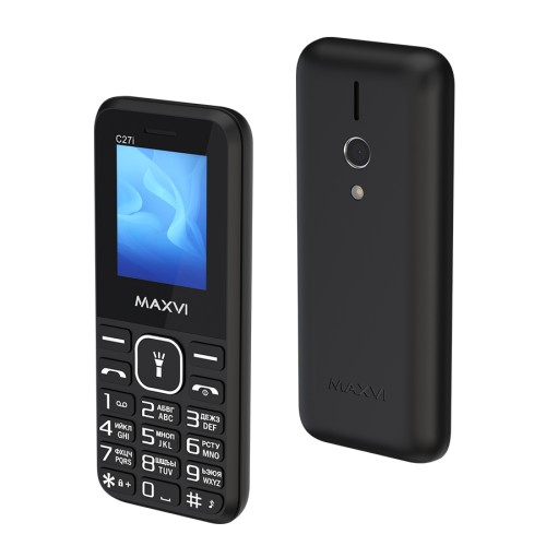 Мобильный телефон MAXVI C27i Black (1,77"/0,3МП/600mAh)