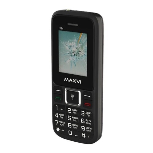 Мобильный телефон MAXVI C3n Black (1,77"/800mAh)