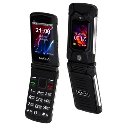 Мобильный телефон MAXVI E10 Black раскладушка (2,8"/1,3МП/2000mAh)