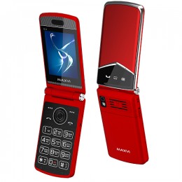 Мобильный телефон MAXVI E11 ds Red-Silver (2,8"/1,3МП/1500mAh)