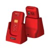 Мобильный телефон MAXVI E5 up Red раскладушка с док станцией (2,4"/1,3МП/1500mAh)
