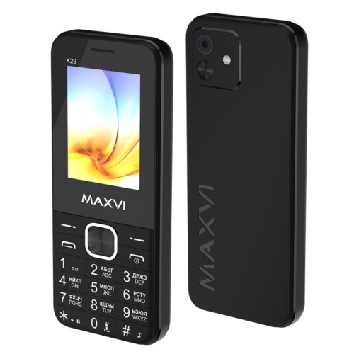 Мобильный телефон MAXVI K29 Black (2,4"/1,3МП/1800mAh)