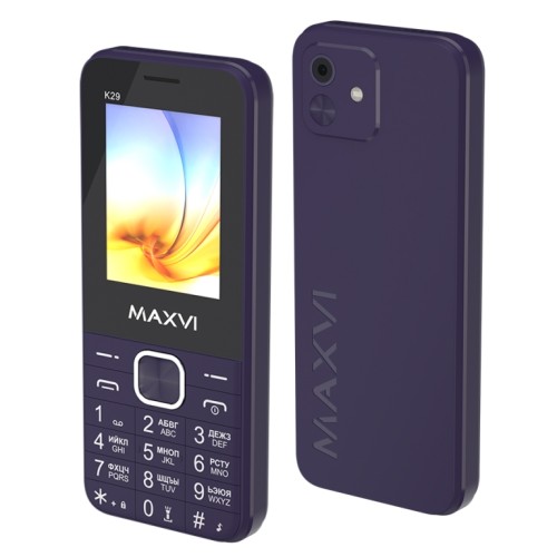 Мобильный телефон MAXVI K29 Purple (2,4"/1,3МП/1800mAh)