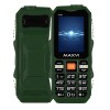 Надежный мобильный телефон MAXVI P100 Green с мощной батареей 5500mAh