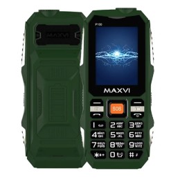 Мобильный телефон MAXVI P100 Green (2,4"/0,5МП/5500mAh)