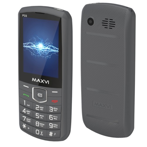 Мобильный телефон MAXVI P33 Dark Grey (2,8"/0,3МП/4000mAh)