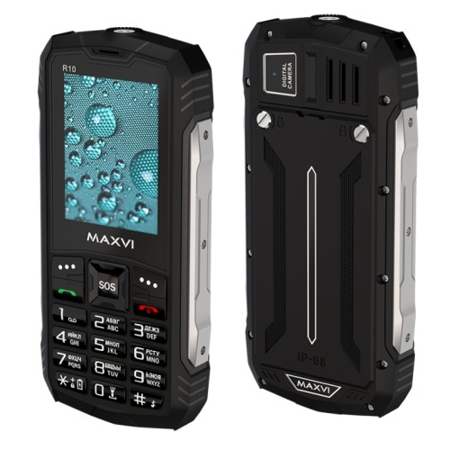 Мобильный телефон MAXVI R10 Black (2,4"/1,3МП/1800mAh)