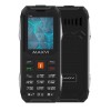 Надежный мобильный телефон MAXVI T100 Black с защитой IP54 и мощным аккумулятором