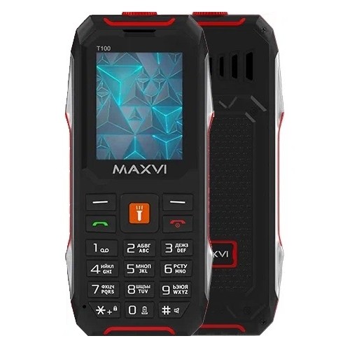 Мобильный телефон MAXVI T100 Red (1,77"/без камеры/IP54/1500mAh)