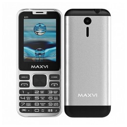 Мобильный телефон MAXVI X10i Metallic Silver (2,8"/0,3МП/1600mAh)