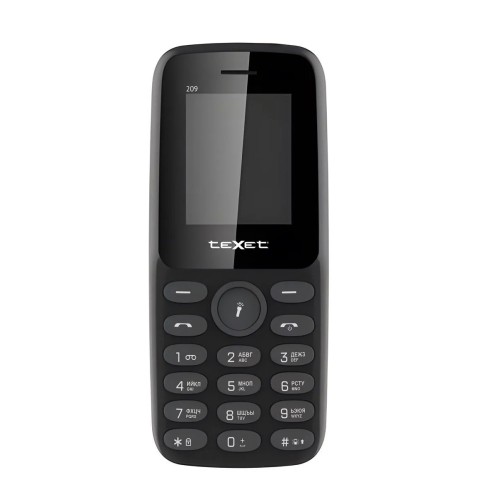 Мобильный телефон TEXET TM-209 черный (1,77"/без камеры/600mAh)