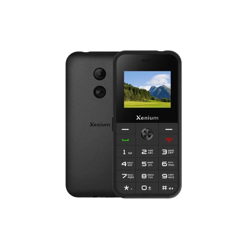 Мобильный телефон XENIUM X718 Black (1,77"/0,3МП/1000mAh)