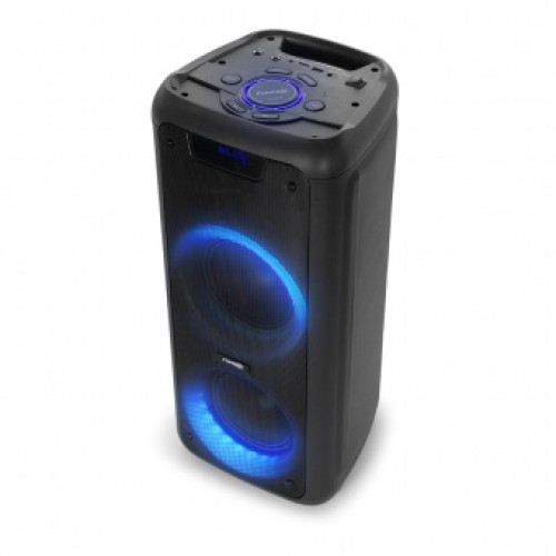 Напольная колонка FUMIKO HAMMER FBS05-01 (Bluetooth/USB/TF/2микр/ПДУ/подсв/30Вт) 250x242x59 черн