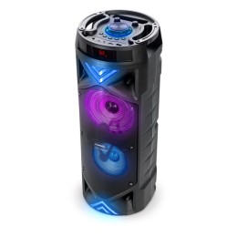 Напольная колонка FUMIKO TOWER FBS-01 (Bl/USB/TF/FM/AUX/микр/ПДУ/цветомуз/30Вт) черная