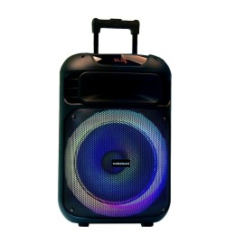 Напольная колонка NAKATOMI GS-33 (Bl/USB/TF/FM/AUX/микр/ПДУ/цветомуз/75Вт) черная