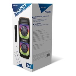 Напольная колонка SMARTBUY PHOENIX (Bluetooth/USB/TF/AUX/радио/цветомуз/16Вт)