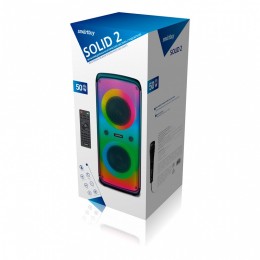 Напольная колонка SMARTBUY SOLID 2 (Bluetooth/USB/TF/FM/AUX/микр/ПДУ/цветомуз/50Вт)