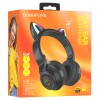 Полноразмерные беспроводные наушники BOROFONE BO18 Cat с ушками (7ч/400mAh/Bluetooth/TF/AUX) черные