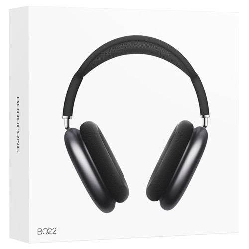 Полноразмерные беспроводные наушники BOROFONE BO22 (12 ч/400 mAh/Bluetooth/AUX) темно-серые
