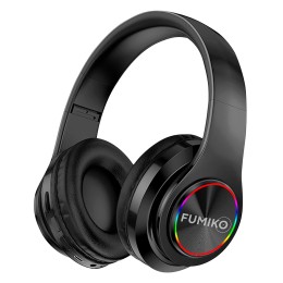 Полноразмерные беспроводные наушники FUMIKO FUNK (5 ч/400 mAh/Bluetooth/AUX) черные