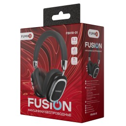 Полноразмерные беспроводные наушники FUMIKO FUSION (4 ч/Bluetooth/AUX) черные