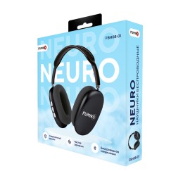 Полноразмерные беспроводные наушники FUMIKO NEURO (4 ч/Bluetooth/AUX) черные