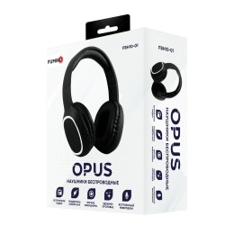 Полноразмерные беспроводные наушники FUMIKO OPUS (4 ч/150 mAh/Bluetooth/AUX) черные