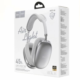 Полноразмерные беспроводные наушники HOCO W35 Air Triump (45 ч/400 mAh/Bluetooth/AUX/TF) серебро