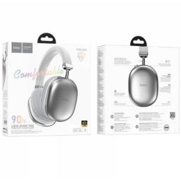 Полноразмерные беспроводные наушники HOCO W35 Max ANC (90 ч/400 mAh/Bluetooth/AUX/TF) серебро