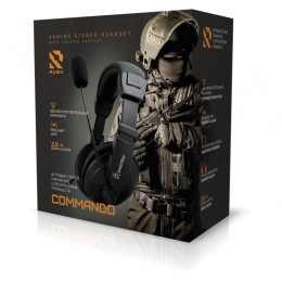 Полноразмерные проводные наушники SMARTBUY COMMANDO, рег.громкости, кабель 2.5м