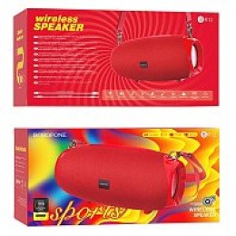 Портативная колонка BOROFONE BR12 (Bluetooth/USB/TF/AUX/10Вт) красная