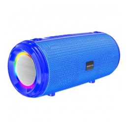 Портативная колонка BOROFONE BR13 (Bluetooth/USB/TF/AUX/4 ч/1200 mAh/5Вт/с подсветкой) синяя