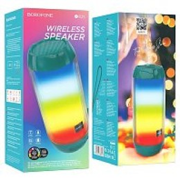 Портативная колонка BOROFONE BR25 (Bluetooth/USB/TF/светящаяся/5Вт) бирюзовый